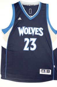 Maillot De Basket Minnesota Timberwolves Jimmy Butler 23 Short Sleeve Tissus Sportif Fans Edition Noir